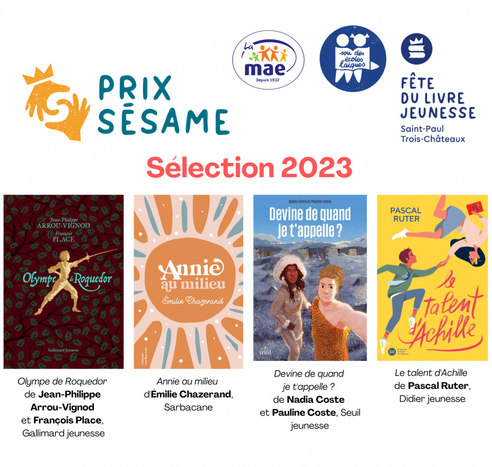 Prix Sésame 2023 ouverture des inscriptions au prix littéraire ! Fête du Livre Jeunesse